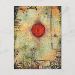 Carte Postale Ad marginem - Paul Klee - peinture artistique abst