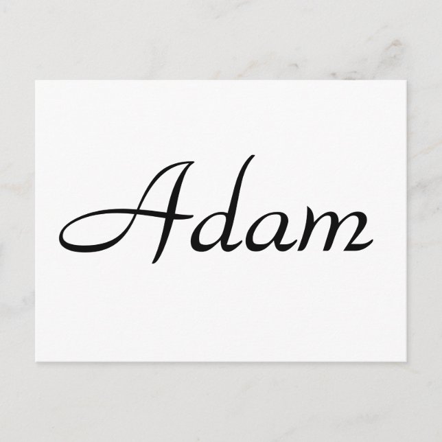Carte Postale Adam (Devant)