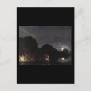 Carte Postale Adam Elsheimer Flight Into Egypt