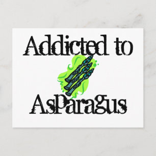 Carte Postale Addicité à l'Asperge