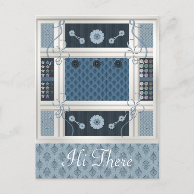 Carte Postale Addict de couture (Devant)