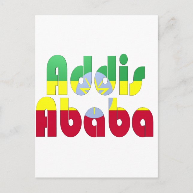 Carte Postale Addis-Abeba, Éthiopie (Devant)
