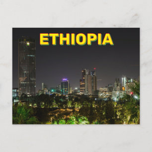 Carte Postale Addis-Abeba, Éthiopie En Nuit