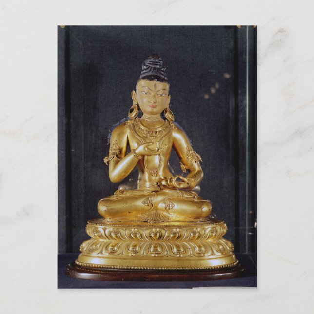 Carte Postale Adibuddha Vajrasattva assis en méditation (Devant)