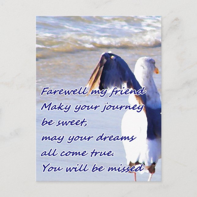 Carte Postale Adieu_ (Devant)