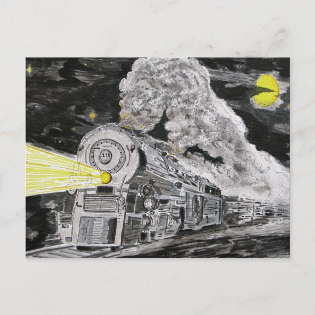 Carte Postale Adieu à la vapeur (Devant)