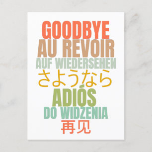 Carte Postale Adieu Adieu