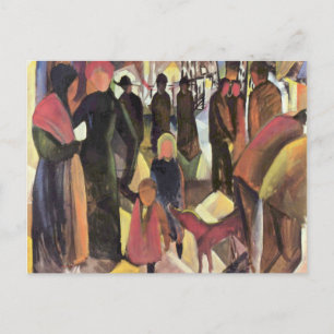 Carte Postale Adieu, célèbre peinture d'August Macke