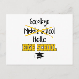 Carte Postale Adieu collège d'études secondaires lycée