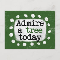 Carte postale « Admirer un arbre aujourd'hui »