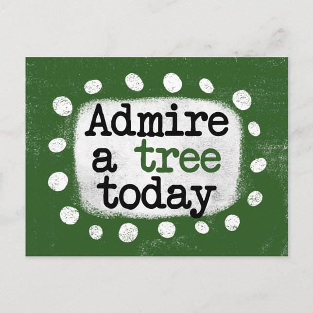 Carte postale « Admirer un arbre aujourd'hui » (Devant)