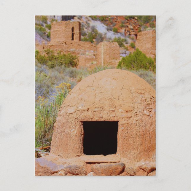 Carte Postale Adobe Oven au Nouveau-Mexique (Devant)