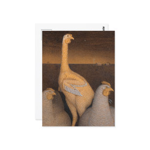 Carte Postale Adolescence par Grant Wood