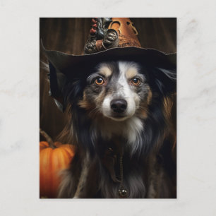 Carte Postale Adorable chien d'Halloween