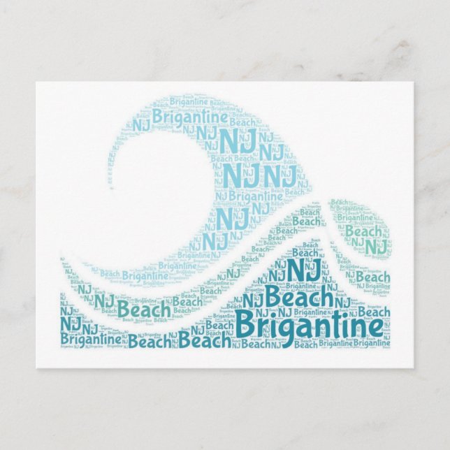 Carte postale adorable de Brigantine, NJ (Devant)