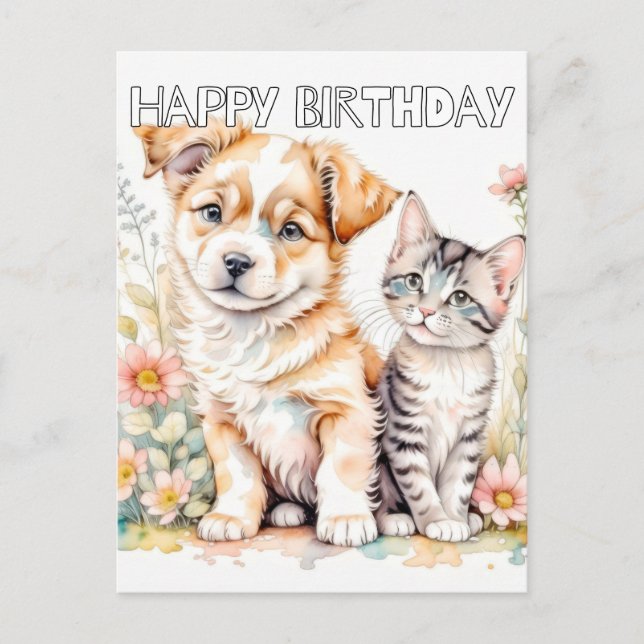 Carte Postale Adorable Meilleur Des Amis Pour Toujours (Devant)