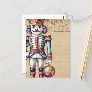 Carte Postale Adorable Noisette de Noël Vintage