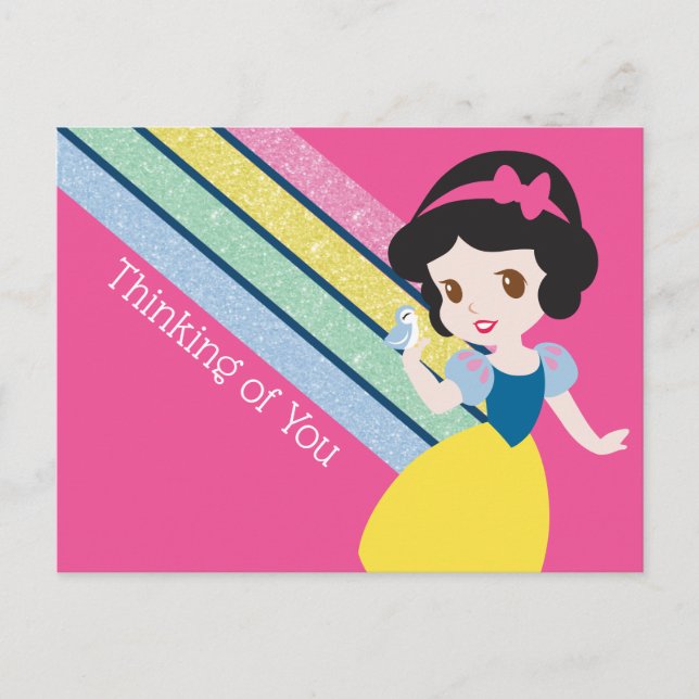 Carte Postale Adorable Princesse Blanche Neige (Devant)