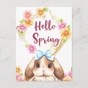 Carte postale adorable Rabbit