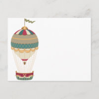 Adorable Steampunk Hot Air Balloon avec drapeau