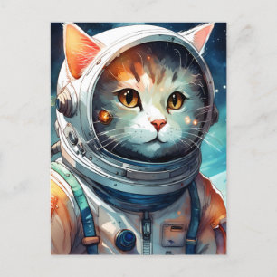 Carte Postale Adorable vaisseau astronaute