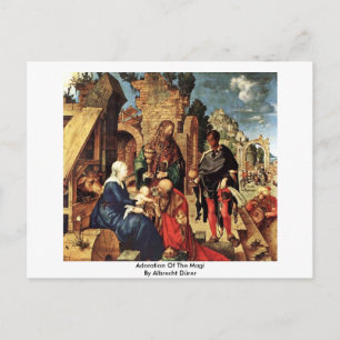 Carte Postale Adoration De La Magi Par Albrecht Dürer