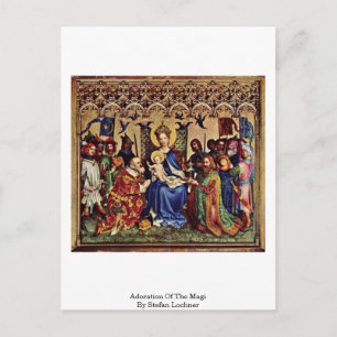 Carte Postale Adoration De La Magi Par Stefan Lochner