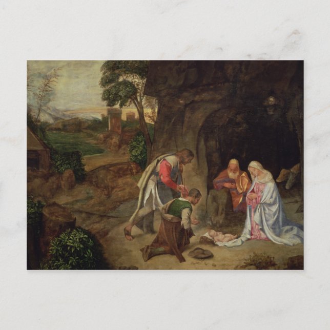 Carte Postale Adoration des bergers, 1510 (Devant)