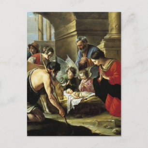 Carte Postale Adoration des bergers XVIIe siècle