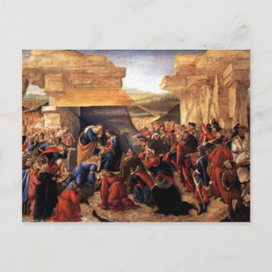 Carte Postale Adoration des Mages - Botticelli