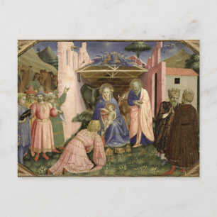 Carte Postale Adoration des Mages, de la prédella