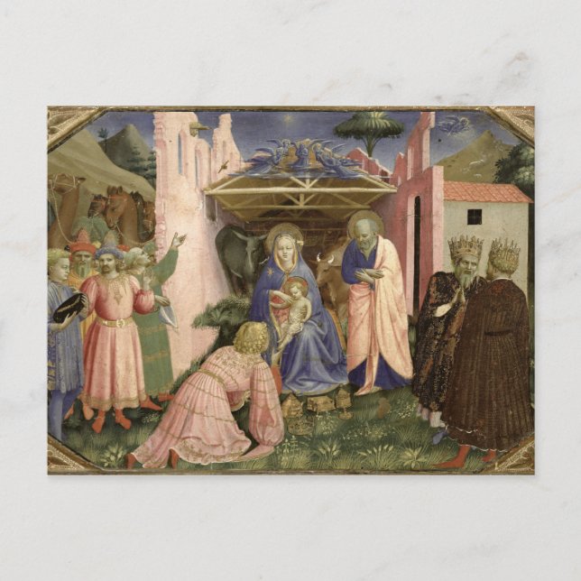 Carte Postale Adoration des Mages, du predelle (Devant)