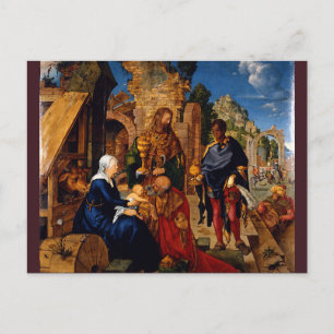 Carte Postale Adoration des Mages par Albrecht Durer