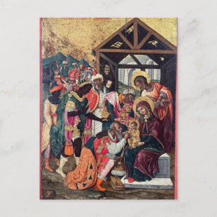 Carte Postale Adoration des Mages par Emmanuel Tzanes