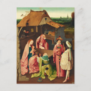 Carte Postale Adoration des Mages par Hieronymus Bosch
