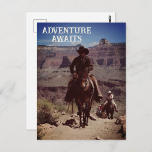 Carte Postale Adventure Attend Le Thème Western Outdoor