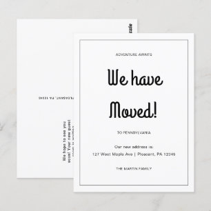 Carte Postale Adventure Attend une nouvelle adresse Moving Faire