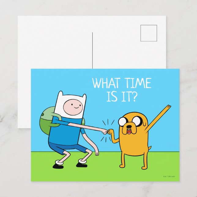 Carte Postale Adventure | Finn & Jake Fist Bump (Devant / Derrière)