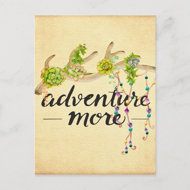 Carte Postale Adventure Plus Boho Antler (Devant)