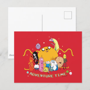 Carte Postale Adventure Time Large Jake Group Graphic