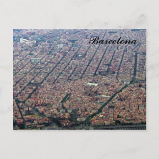 Carte Postale Aerial de Barcelone