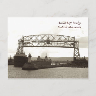 Carte Postale Aerial Lift BridgeDuluth Minnesota