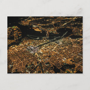 Carte Postale Aerial Night