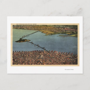 Carte Postale Aérien, San Francisco-Oakland Bay Bridge