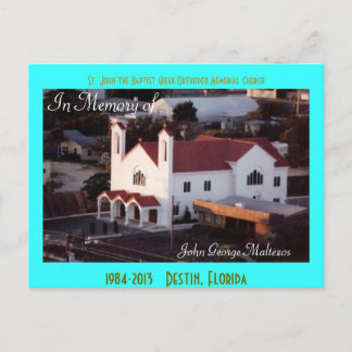 Carte postale aérienne de l'église St. John's