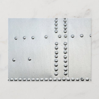 Carte Postale Aéronefs en aluminium - Peau Abstraite