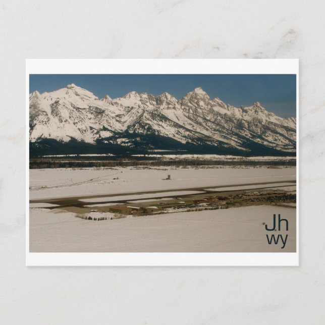 Carte Postale Aéroport de Jackson Hole (Devant)
