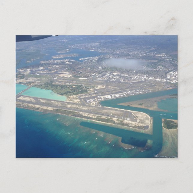 Carte Postale Aéroport Honolulu de ciel (Devant)