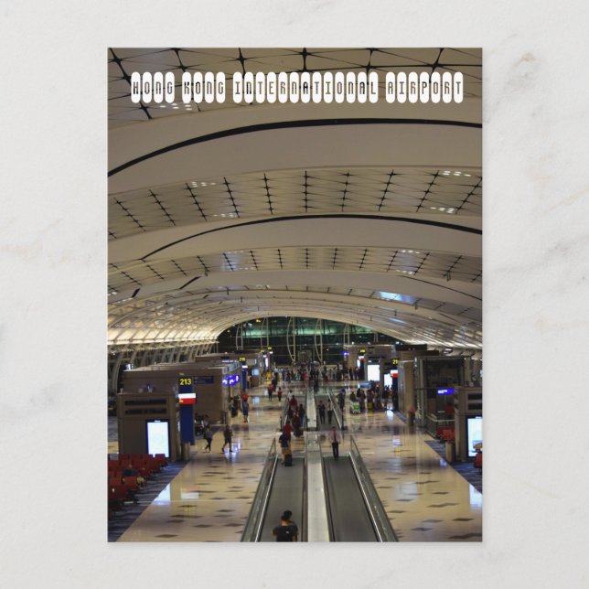 Carte Postale Aéroport international de Hong Kong (Devant)