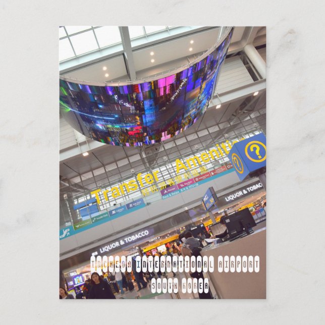 Carte Postale Aéroport international d'Incheon (Devant)
